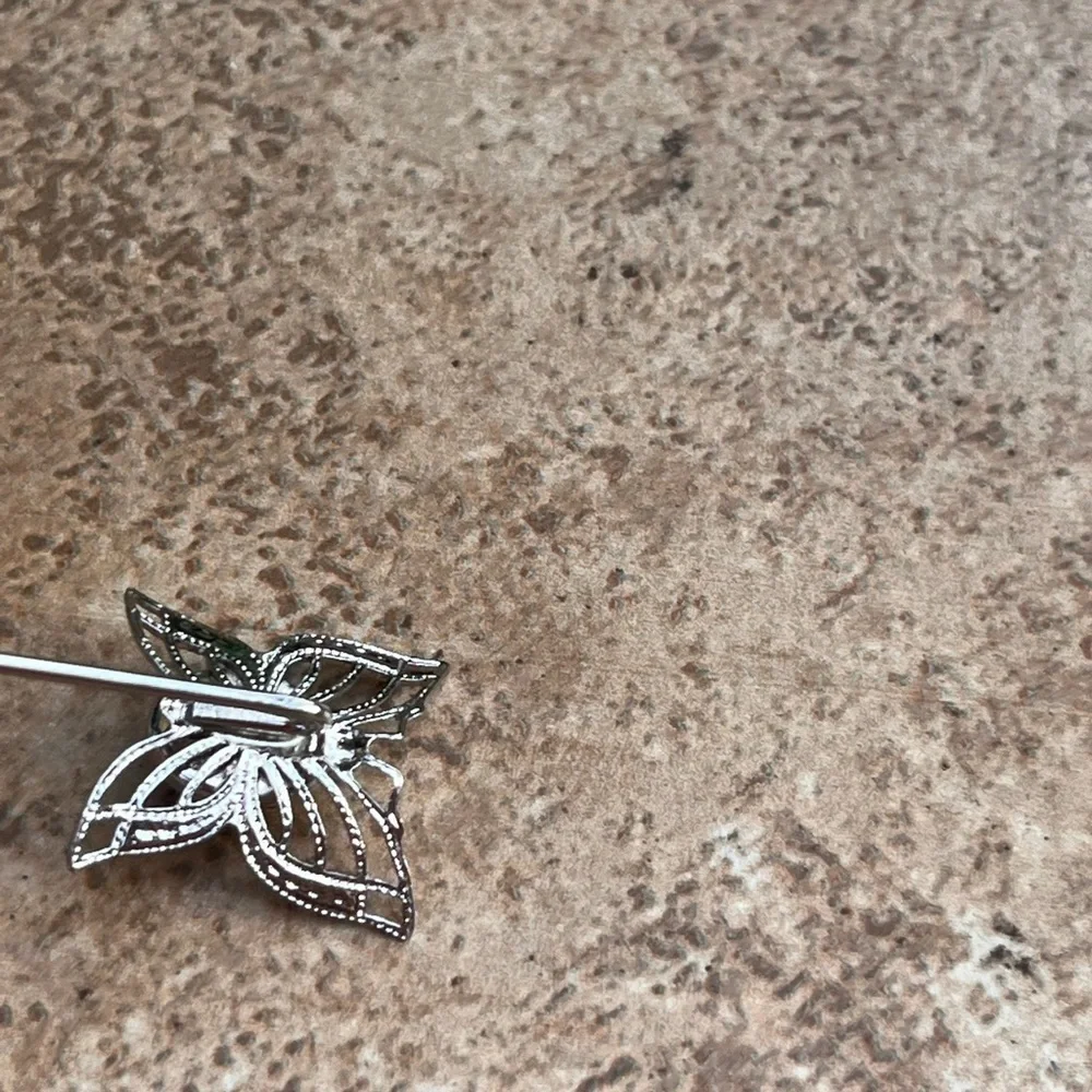 Vintage silver butterfly pin